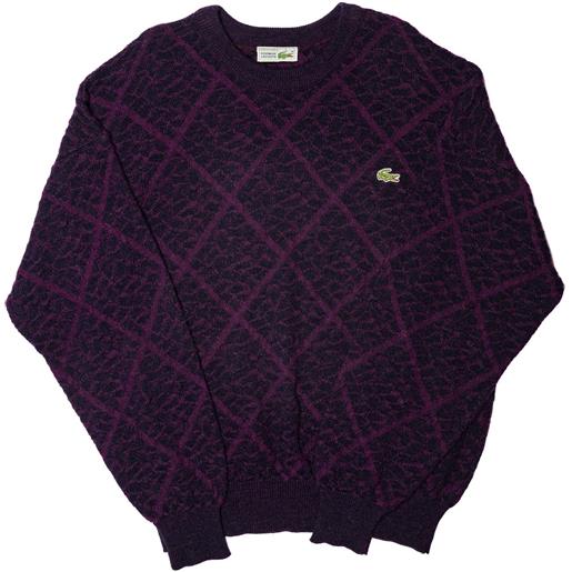 Lacoste maglia '80 xl viola lana