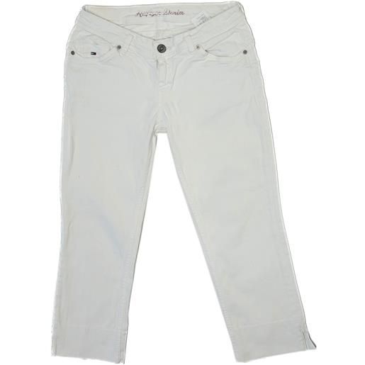 Tommy Hilfiger pantalone jeans 38 bianco cotone