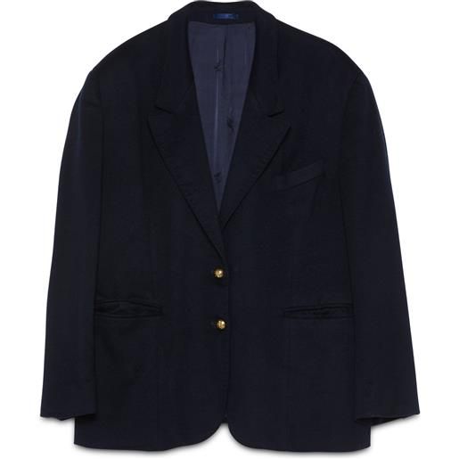 Burberry giacca 46 nero lana