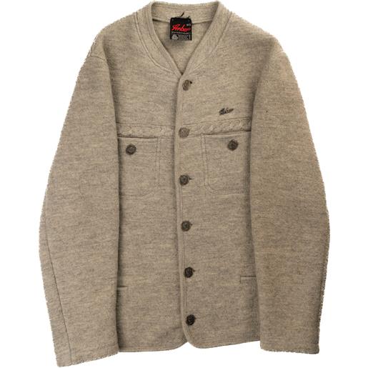 Vintage giacca lana cotta 50 marrone lana