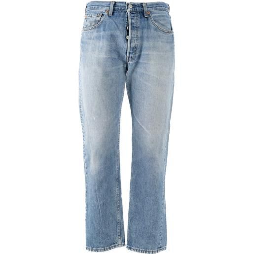 Levis 501 pantalone jeans w33l30 blu cotone