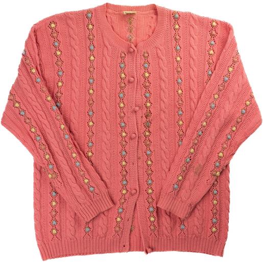 Vintage maglia tirolese l rosa lana
