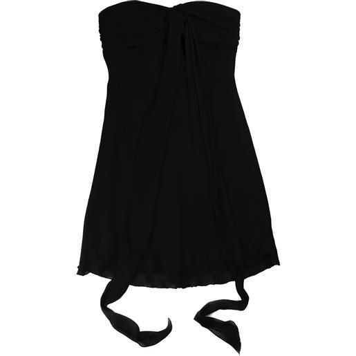 Vintage vestito elegante 38 nero altri materiali
