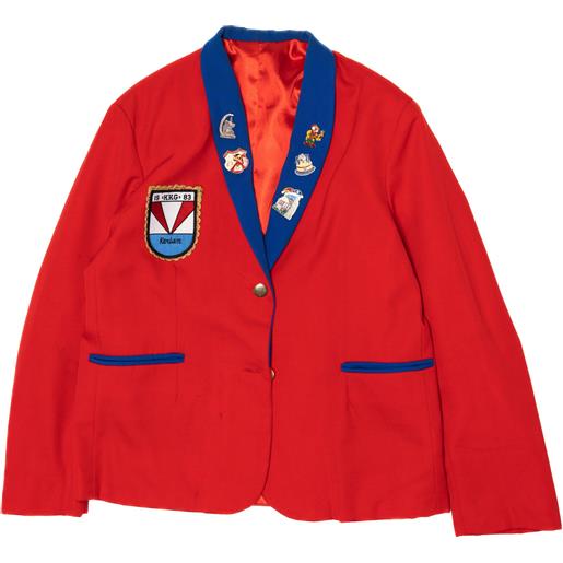 Vintage giacca drop circo 44 rosso lana