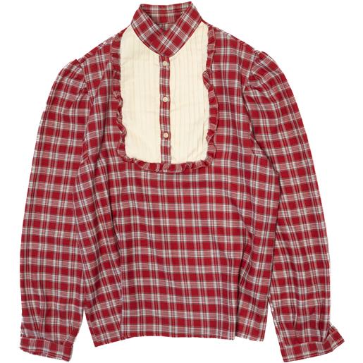 Vintage camicia 38 rosso cotone
