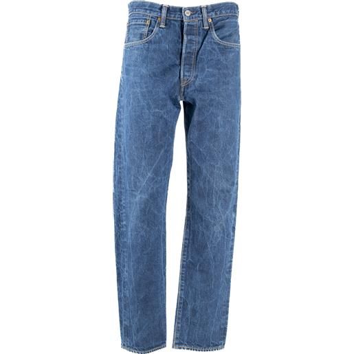 Levis 501 pantalone jeans w32l32 blu denim