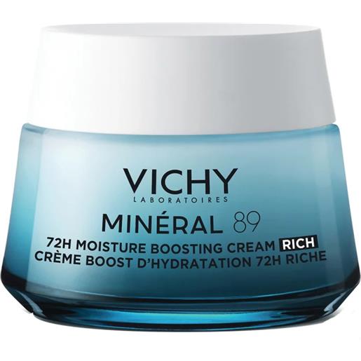 Vichy mineral 89 crema booster idratante ricca crema viso da giorno per pelle molto secca 50 ml