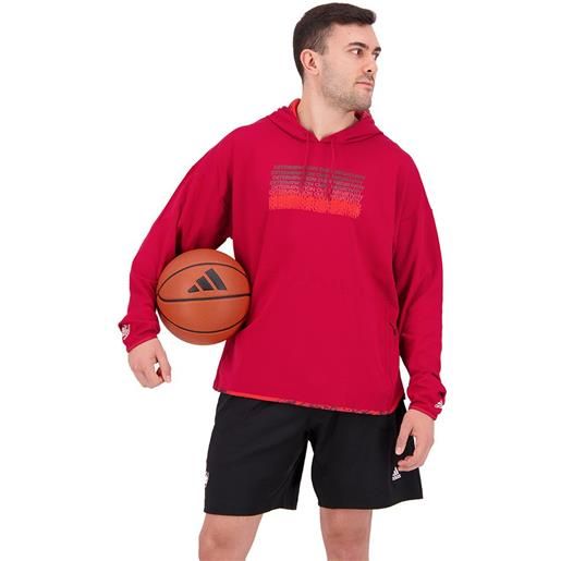 Adidas donovan mitchell inno hoodie rosso l / regular uomo