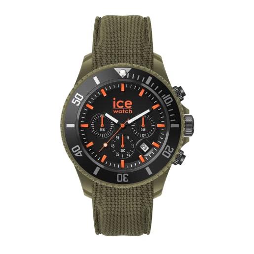 Ice-watch - ice chrono khaki orange - orologio verde da uomocon cinturino in silicone - chrono - 020884 (large)