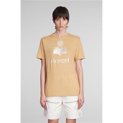 Marant Etoile t-shirt zewel in lino beige