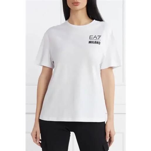 EA7 t-shirt girocollo logo series white s