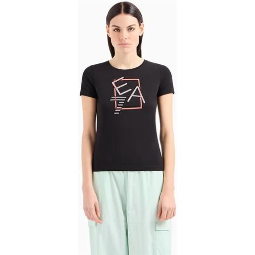 EA7 t-shirt girocollo logo series crossover black xl