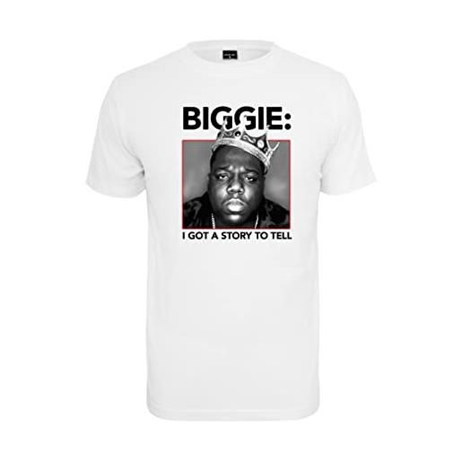 Mister Tee biggie crown tee mt1997 t-shirt, bianco, xxxxxl uomo