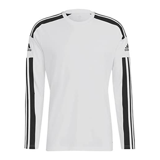 Adidas squad 21 jsy ls, maglia lunga uomo, white/black, 2xl