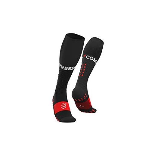 COMPRESSPORT compresssport - calze da corsa ad alta compressione - full socks run - migliorate le vostre prestazioni - supporto muscolare, comfort superiore e peso ultraleggero - ciclismo, corsa, trail e triathlon