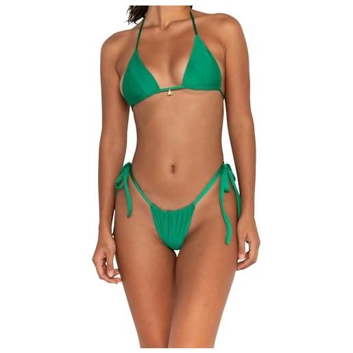 FAE honey top carribbean, extra small bikini, green, xs women's
