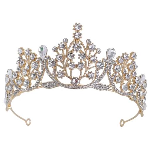 FOMIYES 2 pz tiara accessori per per la sposa copricapo della corona nuziale corona di cristallo corona di compleanno per le donne cavalcare corone per il matrimonio