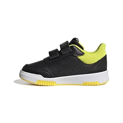 Adidas tensaur sport 2.0 cf i, sneaker unisex-bambini, core black/beam yellow/ftwr white, 22 eu