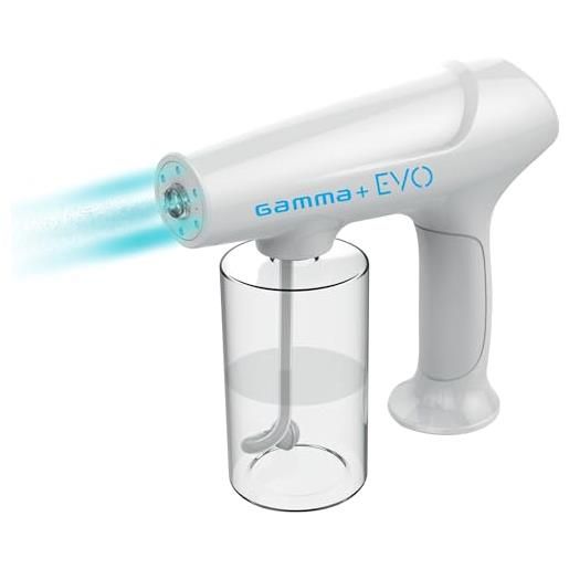 Gamma+ nano atomizzatore evo nano mister, vaporizzatore ricaricabile con usb tipo c, alta capacità 340 ml, 90 minuti di autonomia, silenzioso, nebulizzatore per capelli, pelle e superfici dure