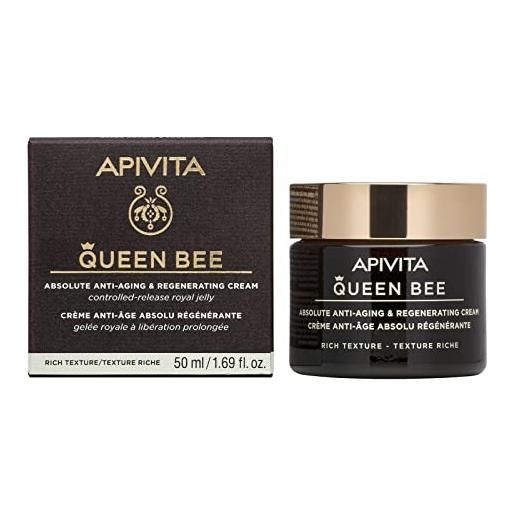 Apivita queen bee holistic age defense cream rich texture 50ml
