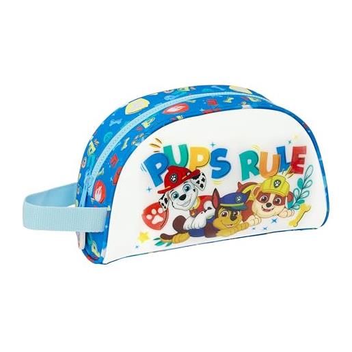 safta paw patrol pups rule - materiale per bambini, ideale per bambini, comodo e versatile, qualità e resistenza, blu, estándar, trousse grande