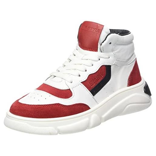 HIP h1069, scarpe da ginnastica, bianco rosso, 37 eu