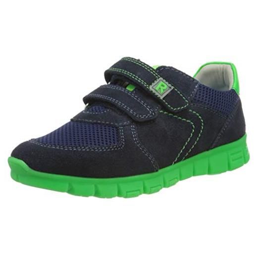 Richter kinderschuhe run, sneaker bambino, blu (atlantic/neon green 7201), 25 eu