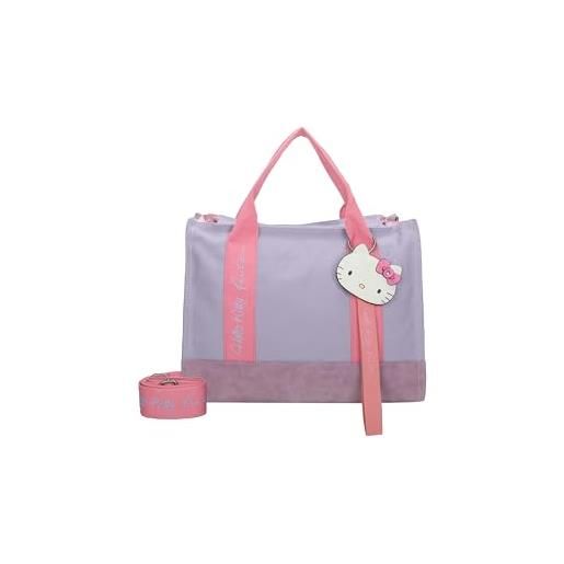 Fritzi aus Preussen hello kitty fritzi tote bag canvas lilac cat, shopper donna, lilla, einheitsgröße