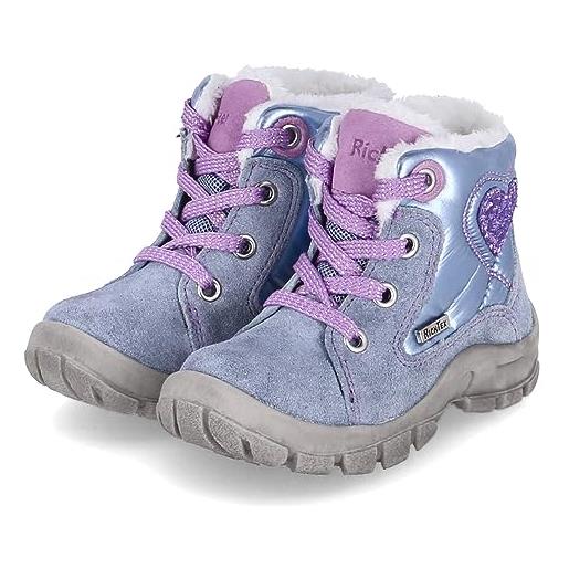 Richter kinderschuhe charly2, stivali da neve bimba 0-24, magenta viola, 24 eu