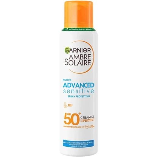 Garnier ambre solaire advanced sensitive ceramide protect spray mist 150ml spf50+ Garnier