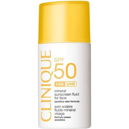 Clinique mineral sunscreen fluid for face spf 50 sensitive skin formula 30 ml