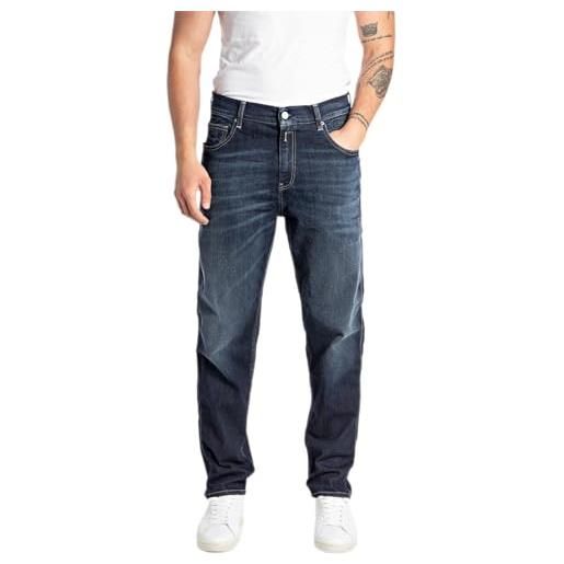 Replay sandot jeans, 007 blu scuro, 36w x 32l uomo