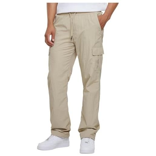 Urban Classics straight leg nylon cargo pants pantaloni, concrete, xxxl uomo