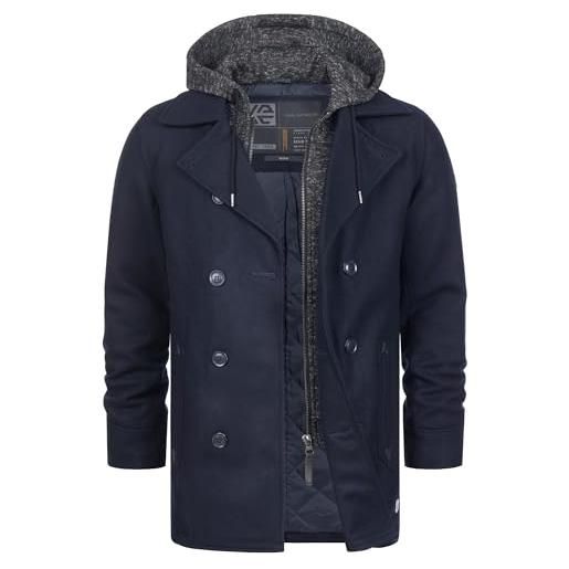 BIISDOST Oversized Pile Da Uomo E Cappotto Da Uomo, Giacca Sintetica Ispessita, Cappotto Lungo Artificiale Con Teschio, Nero , XL - Foto 3