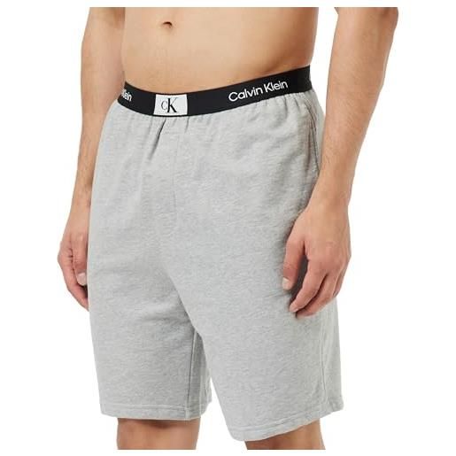 Calvin Klein pantalone pigiama uomo corto, grigio (grey heather), m