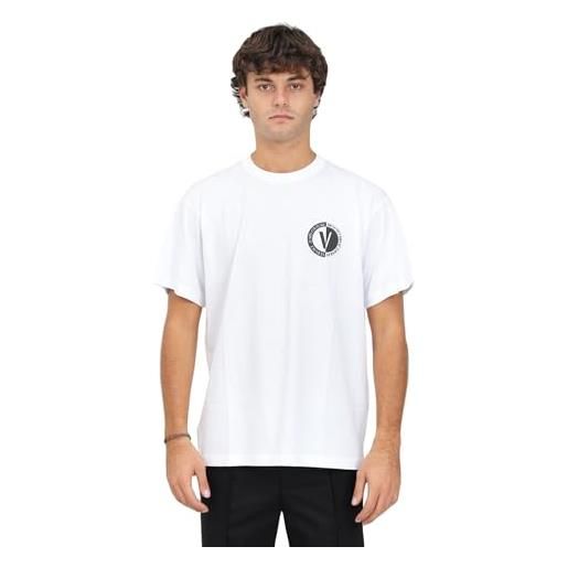 VERSACE JEANS COUTURE t-shirt bianca da uomo con logo m