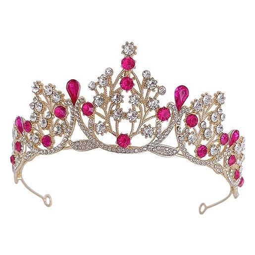 FOMIYES 3 pezzi tiara corone per la cerimonia nuziale ragazze regali di compleanno accessorio per per le donne accessori para per le donne regali delle donne per il