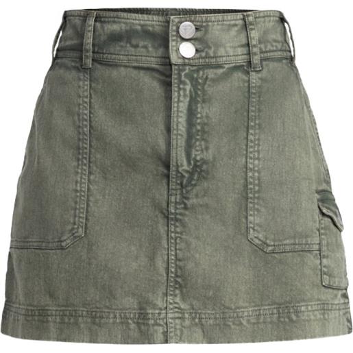 Roxy - mini gonna cargo - roll with it skirt agave green per donne - taglia xs, s, m - verde