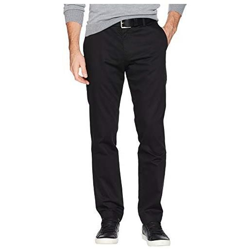 Dockers slim tapered signature 2.0 khaki pants - creaseless, pantaloni casual, uomo, nero, 38w / 34l