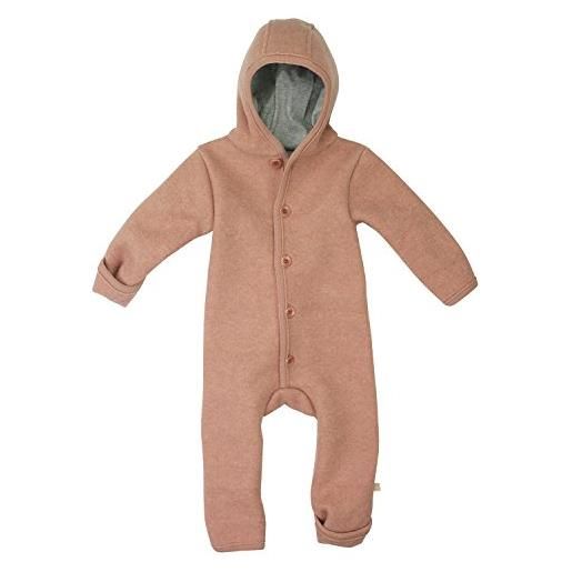 Disana - tutina per neonato in lana merinos rosa 50-56