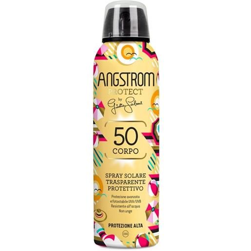 Angstrom protect spf50 spray solare corpo trasparente limited edition, 150ml