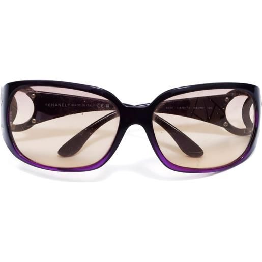 CHANEL Pre-Owned - occhiali da sole squadrati cc 2000 - donna - plastica - taglia unica - viola