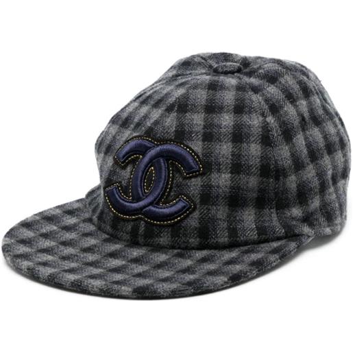CHANEL Pre-Owned - cappello cc anni 2000 - unisex - cashmere/cashmere - taglia unica - grigio