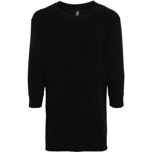 Thom Krom t-shirt a maniche lunghe girocollo - nero