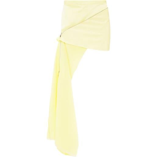 JW Anderson minigonna con zip - giallo