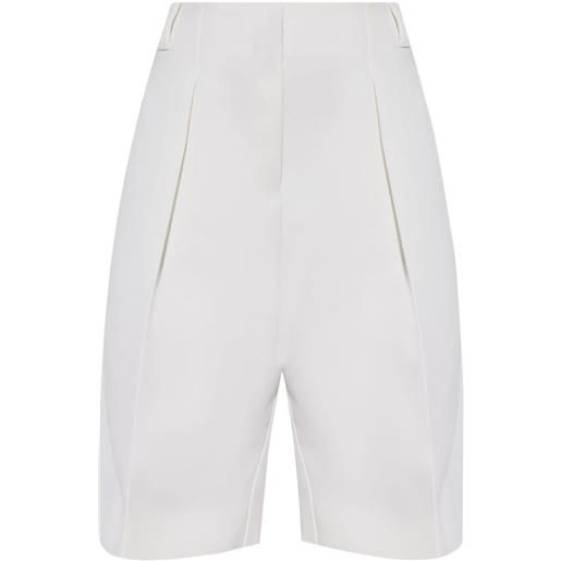 Jacquemus shorts a vita alta - bianco
