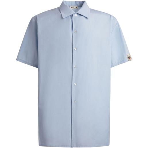 Bally camicia con applicazione - blu