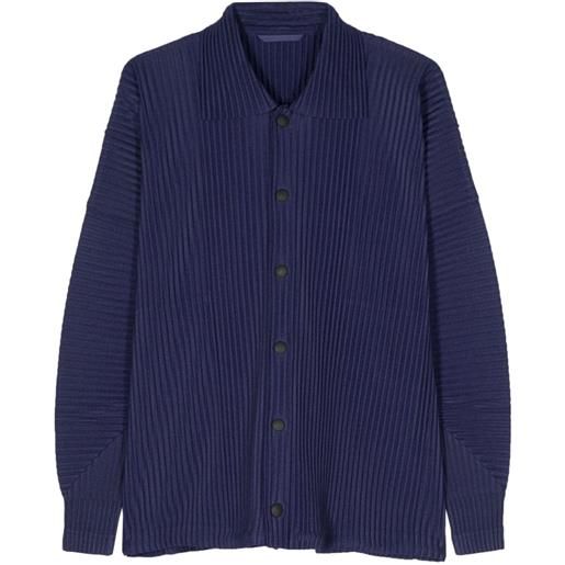 Homme Plissé Issey Miyake giacca-camicia heather pleats - viola