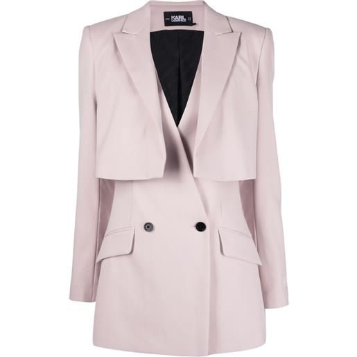Karl Lagerfeld blazer transformer a strati - rosa