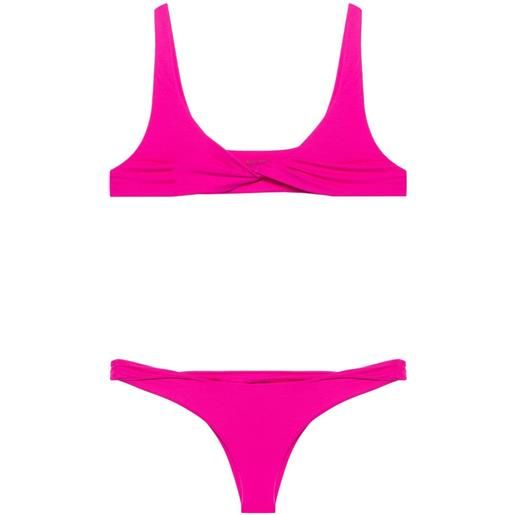 The Attico bikini con logo gommato - rosa